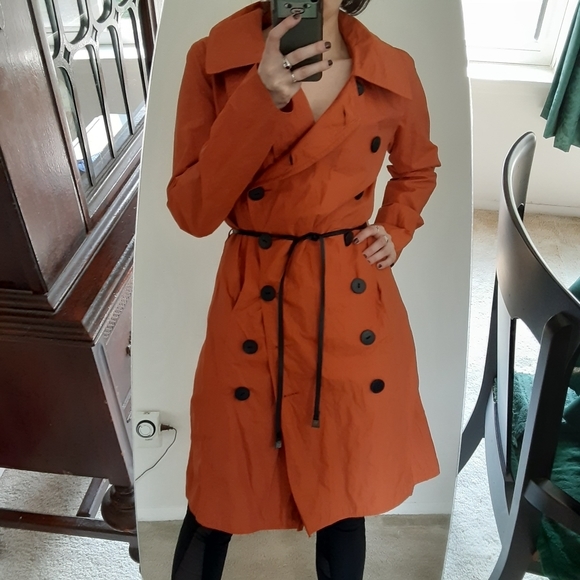 VTG Orange Trench - Wilson's Leather - Picture 2 of 7